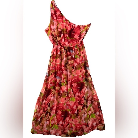 Lara G Silk Floral Maxi Dress Size L - Picture 1 of 3